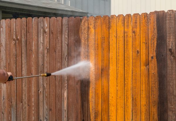 Fence Power Washing in Napa