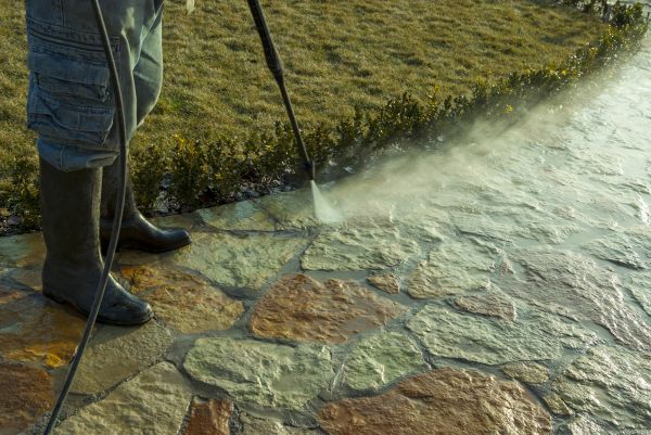 Stone Power Washing in Napa