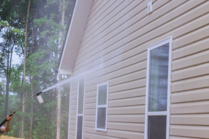 Power Washing of a House